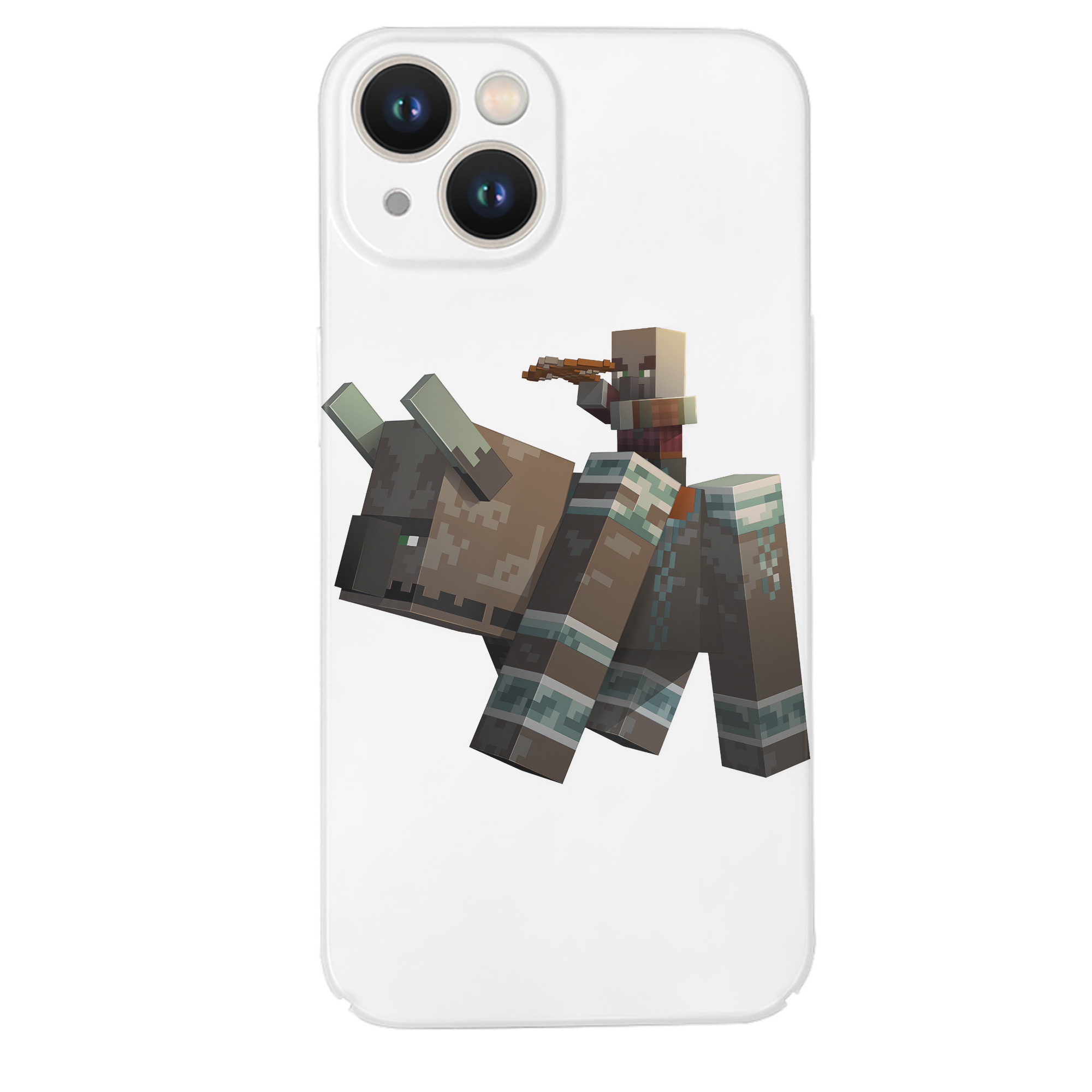 （画像用） マインクラフト ブロックの世界 Minecraft MC Block world 【iPhone 14シリーズ対応】ハードケース